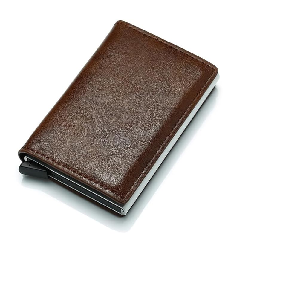 ZIBUYU Slim Wallet for Men PU Leather Small Wallets for Women RFID Protected Credit Business Card Holder for Men Purse Wallet Gift for Men, Father - Brown ZIBUYU Slim Wallet for Men PU Leather Small Wallets for Women RFID Protected Credit Business Card Holder for Men Purse Wallet Gift for Men, Father - Brown